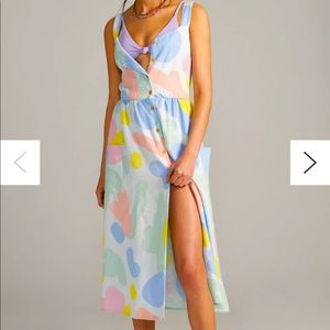 BOBO CHOSES BUTTONFRONT MAXI DRESS